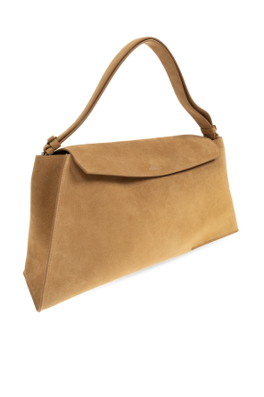 Studio Nicholson Suede shoulder bag `Shiboru`