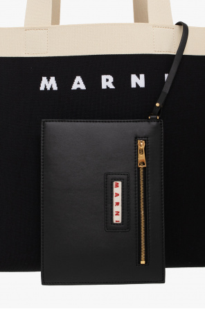 marni V-neck Shopper bag with logo