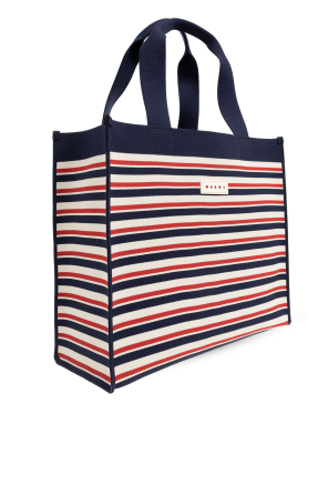Marni Striped shopper bag