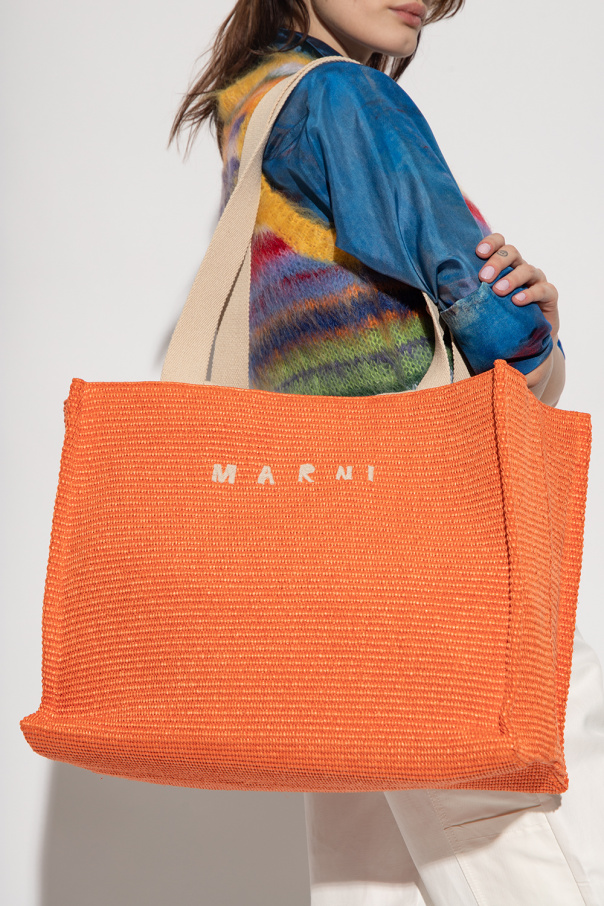 Marni tie Shopper bag with logo