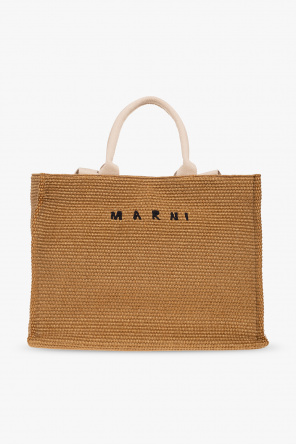 Marni logo-print rectangle purse
