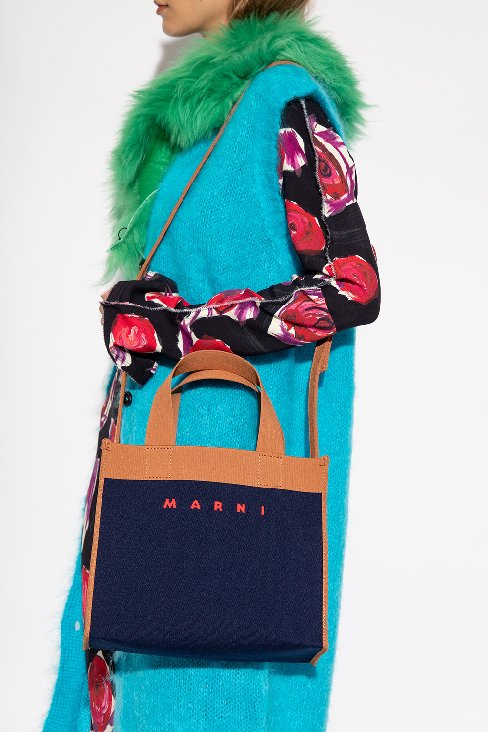 Marni Branded shopper bag