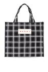 Marni Checked shopper bag