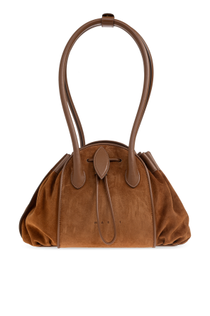 Suede shoulder bag