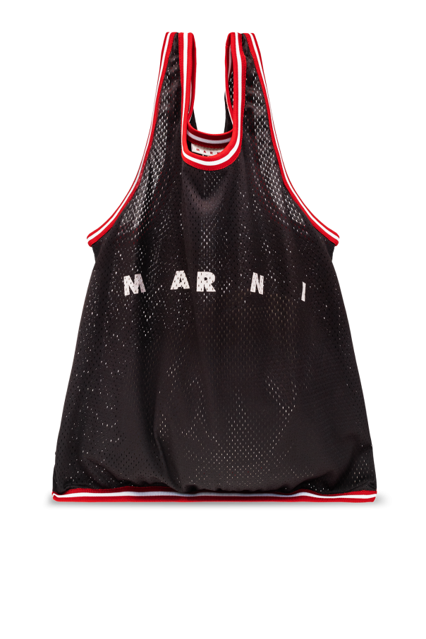 marni Clutch Shopper bag with logo