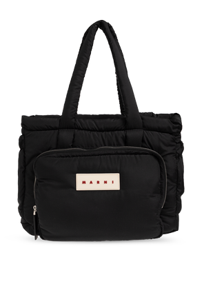 Bag with logo patch