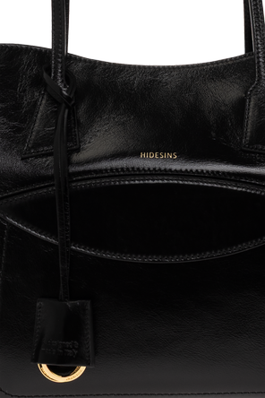 HIDESINS Shopper Medium – Mala de mão em pele preta HIDESINS