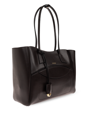 HIDESINS Shopper Medium – saco de mão médio em pele castanha escura