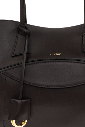 HIDESINS Shopper Medium – saco de mão médio em pele castanha escura