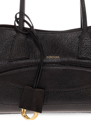 HIDESINS Shopper Small – Mala de mão em pele castanha escura HIDESINS