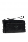 Zadig & Voltaire BLACK Clutch with logo
