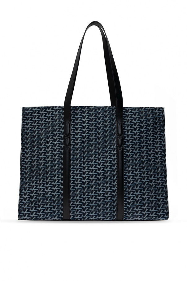 Goyard Voltaire Tote Bag Navy Pre-Owned from Japan