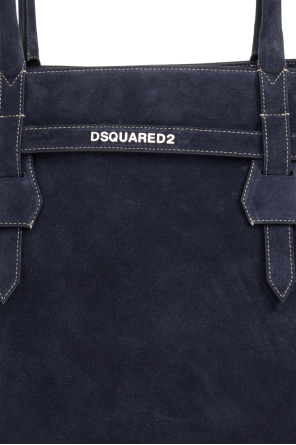 Dsquared2 Zamszowa torba typu `shopper`