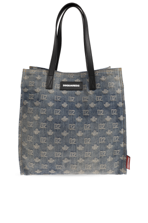 Denim bag with monogram