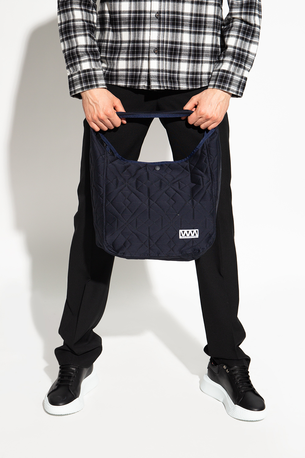 White Mountaineering Hand bag with logo