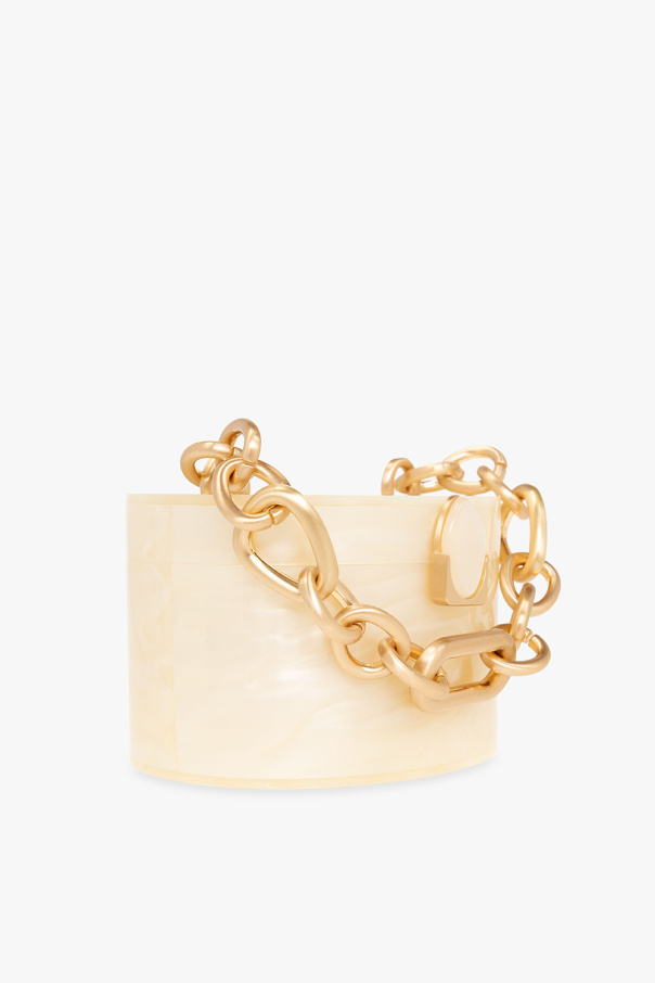 Louis Vuitton Goldtone Metal Lock Me Manchette Cuff Bracelet