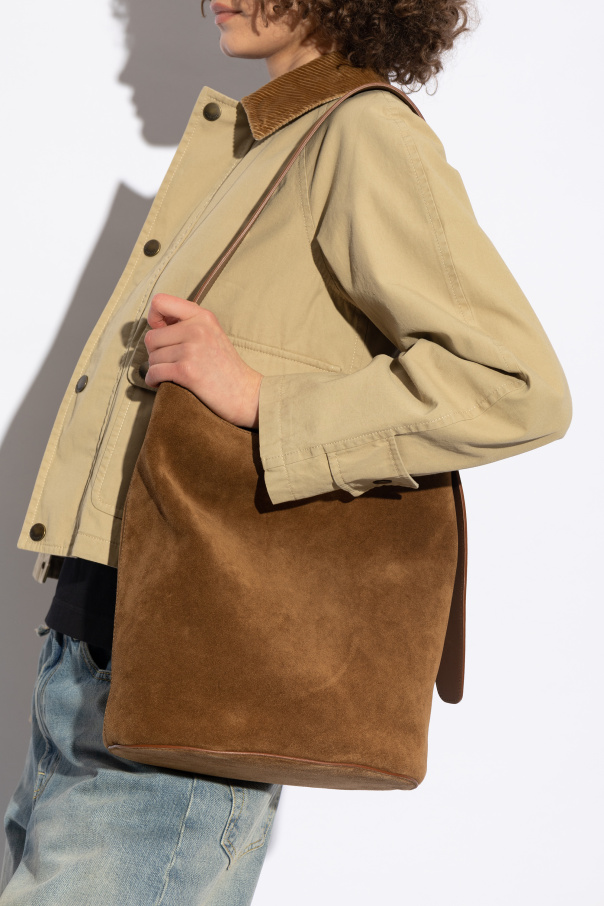 LIÉ STUDIO Suede The Norma bag in shopper style