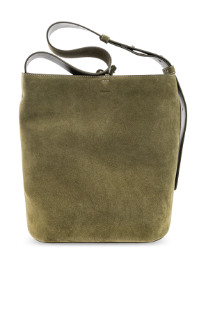 Zamszowa torba `The Norma` typu `shopper`