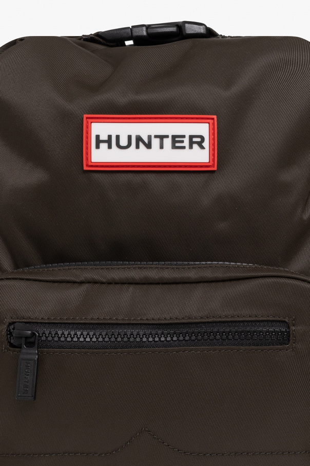 Hunter colour-block recycled-polyester backpack