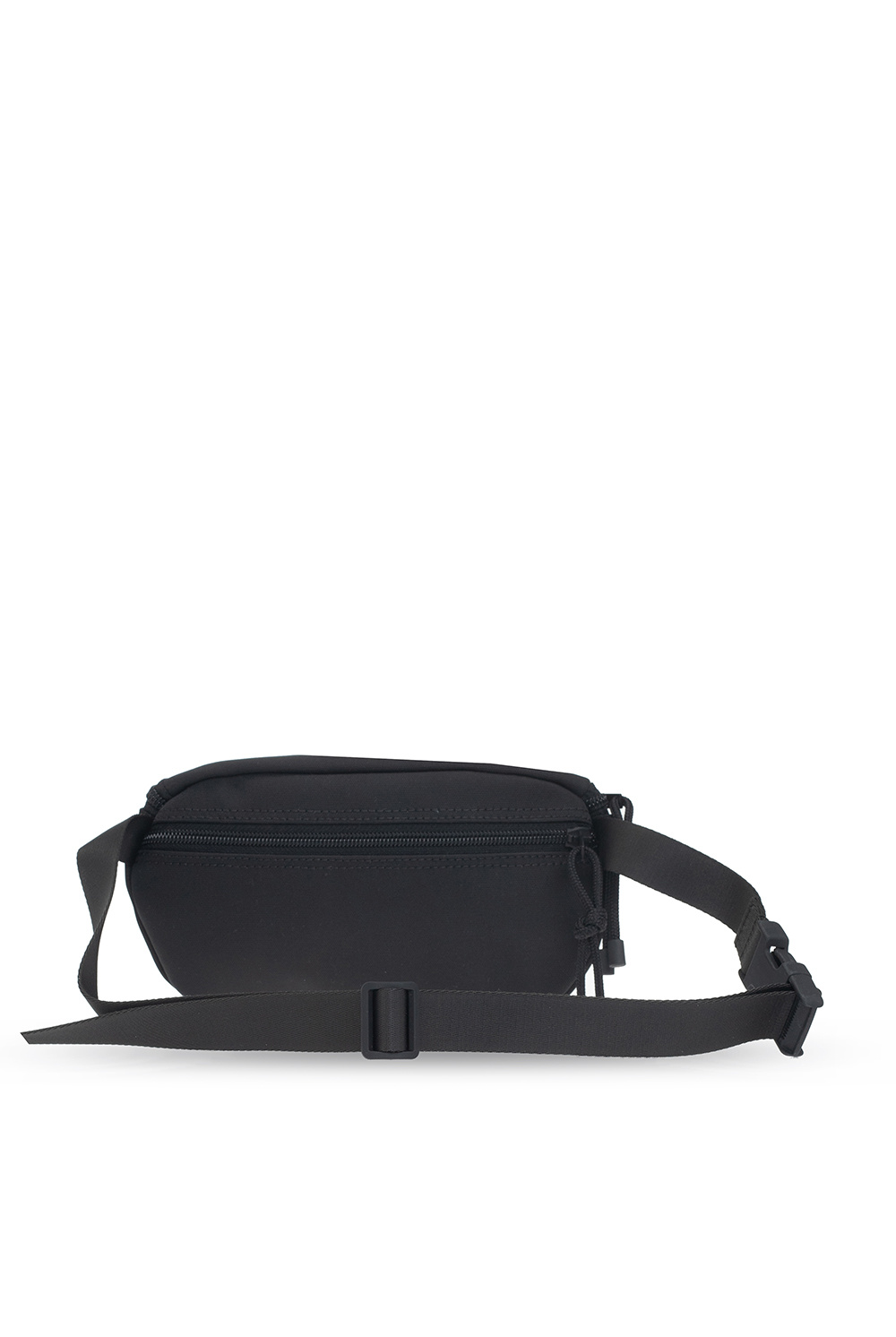 VETEMENTS this mens cotton waist bounds bag has large zippers for a retro effect