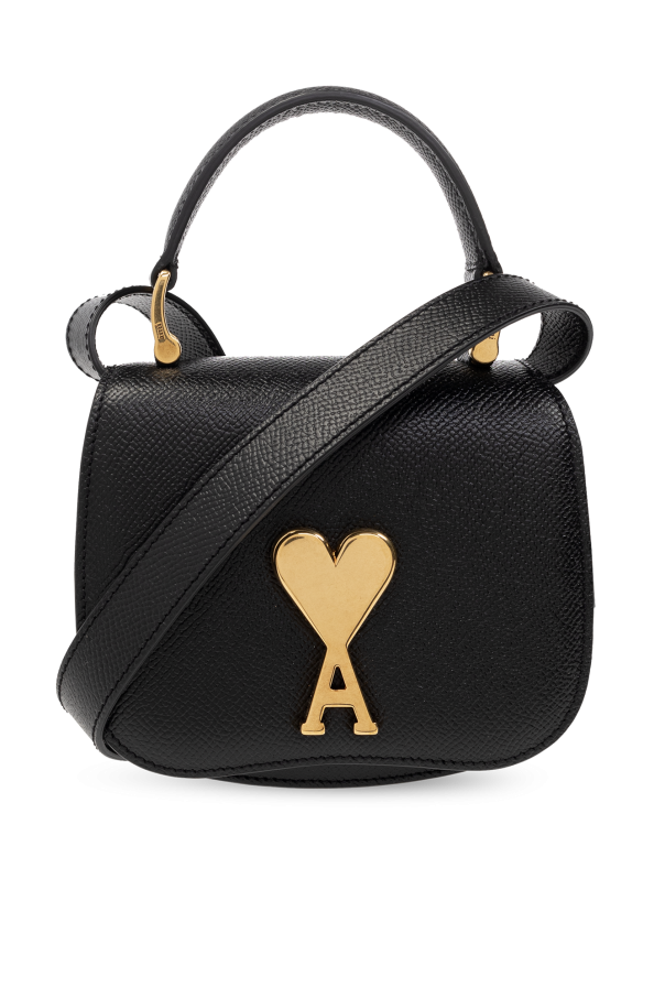 Nicola Twistlock Small Black Shoulder Bag - Seven Season