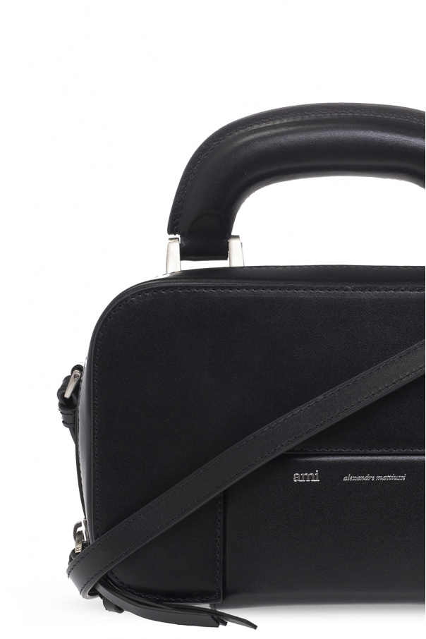 baroque-print faux-leather tote Bianco ‘Case’ shoulder bag