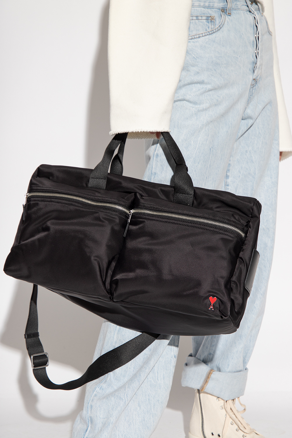 Ami Alexandre Mattiussi Duffel bag with logo