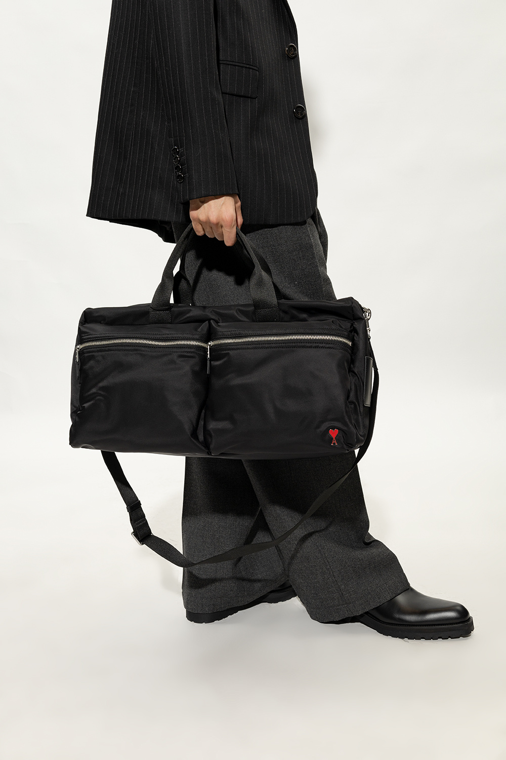 Ami Alexandre Mattiussi Duffel bag with logo