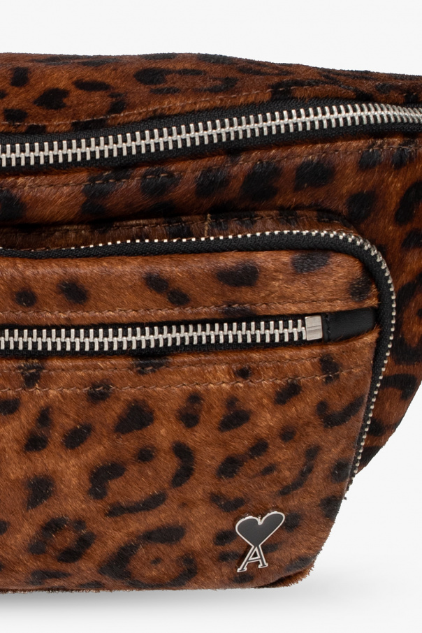Ami Alexandre Mattiussi Belt bag with animal pattern