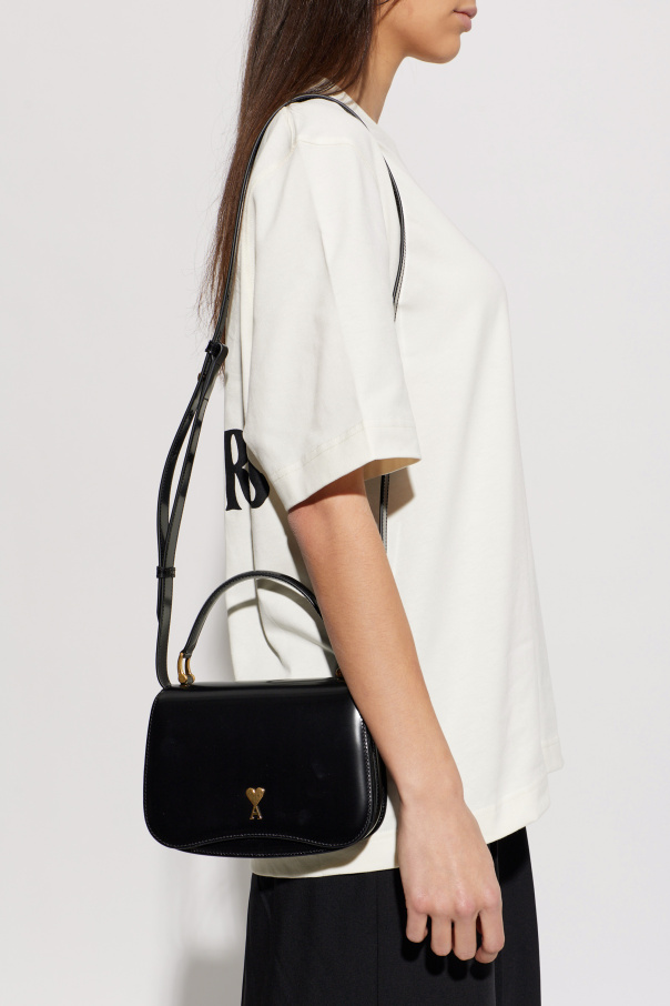 Ami Alexandre Mattiussi Leather handbag with logo