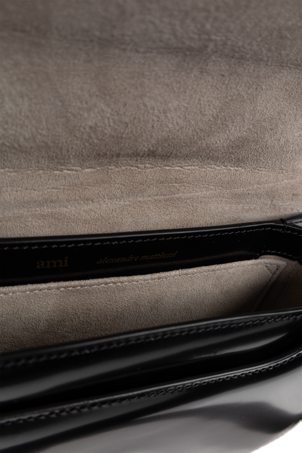 Ami Alexandre Mattiussi Leather handbag with logo