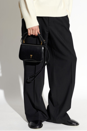 Ami Alexandre Mattiussi Leather handbag with logo
