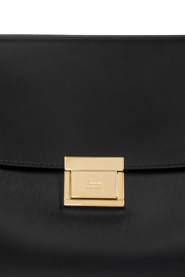 Ami Alexandre Mattiussi Leather shoulder bag
