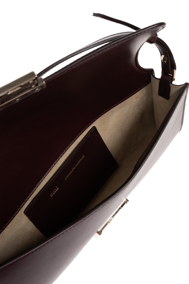 Ami Alexandre Mattiussi Leather shoulder bag