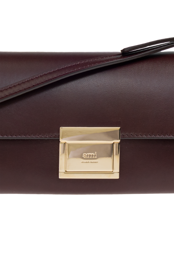 Ami Alexandre Mattiussi Leather shoulder bag