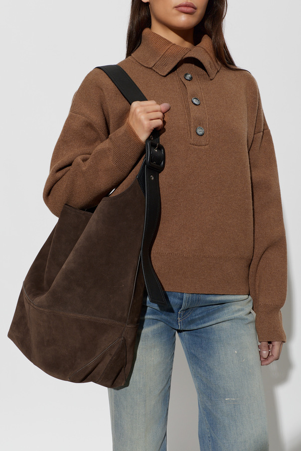 Ami Alexandre Mattiussi Leather tote bag