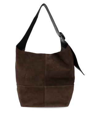 Leather tote bag