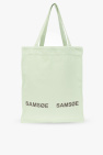 logo-print satchel bag