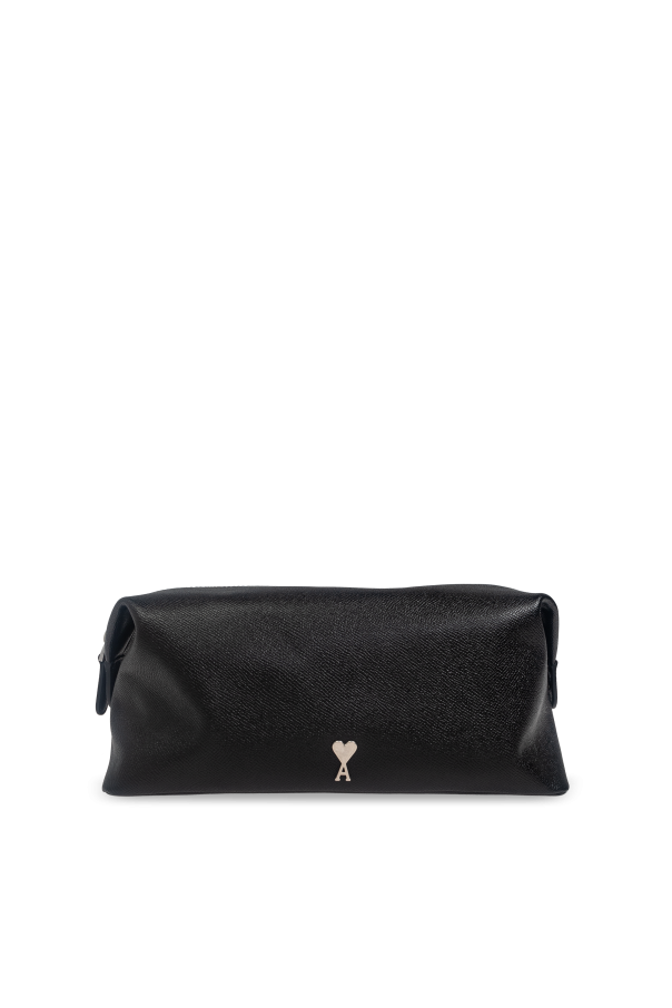 Ami Alexandre Mattiussi Leather makeup bag