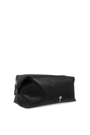 Ami Alexandre Mattiussi Leather cosmetic bag