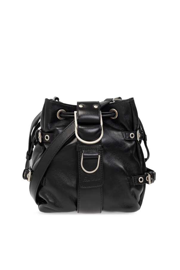 Blumarine Leather bucket shoulder bag