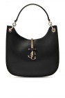 Gucci Black Pebbled Leather Bamboo Tote Bag