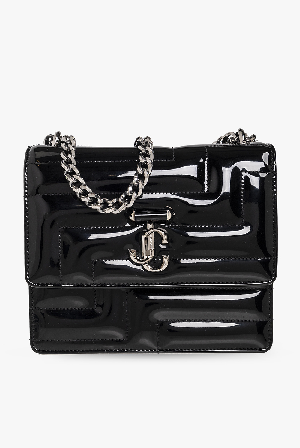 Jimmy Choo ‘Varenne’ patent-leather shoulder bag