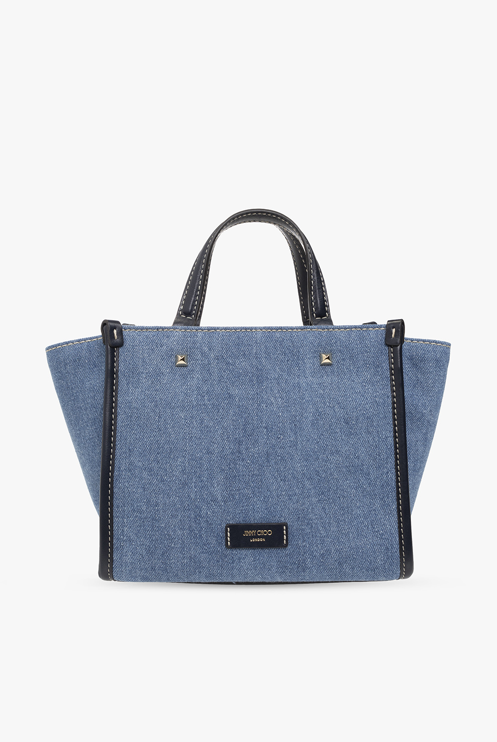 Jimmy Choo ‘Varenne’ denim shoulder STAUD bag