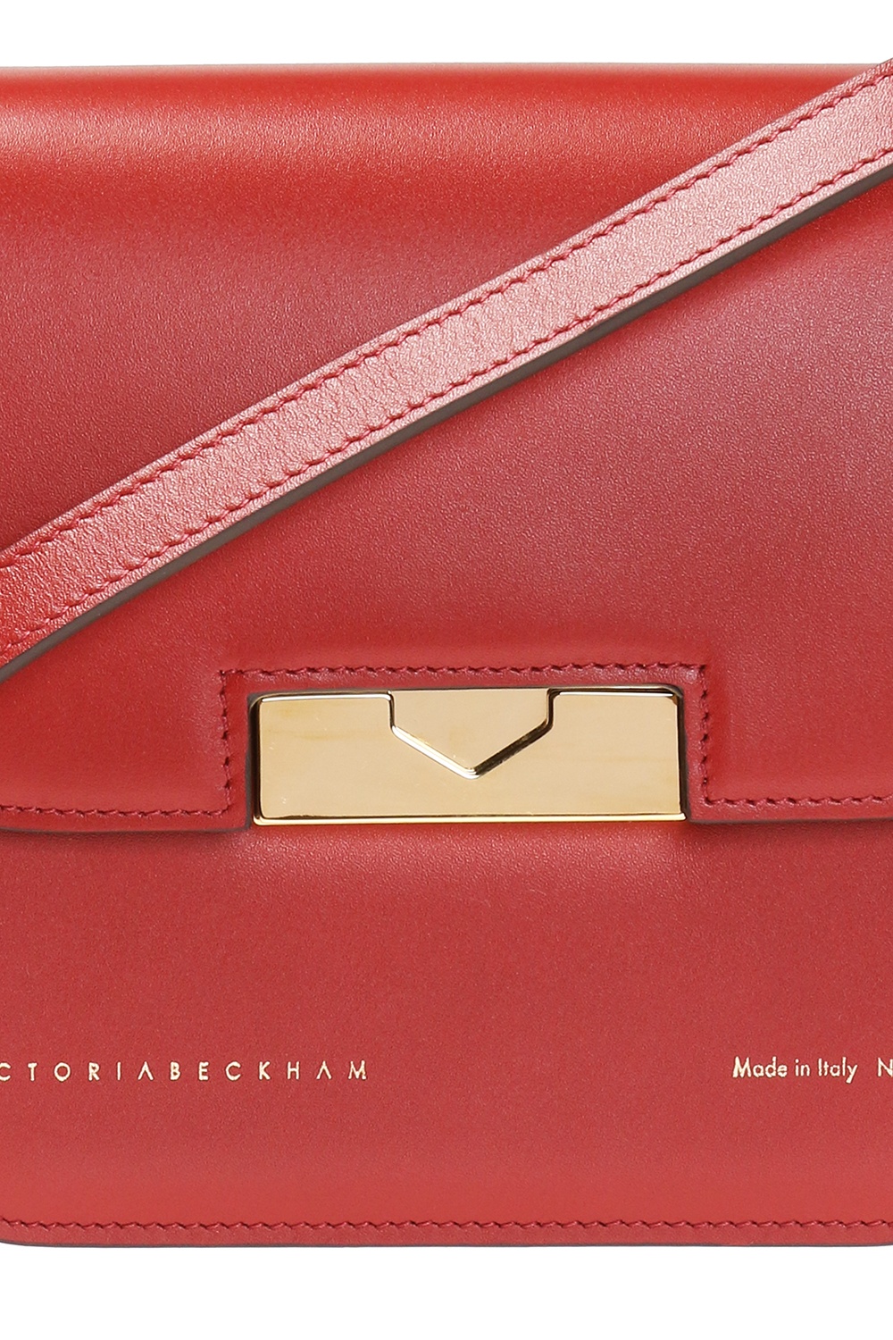 Victoria Beckham 'LIU JO quilted logo-plaque shoulder bag Rosso