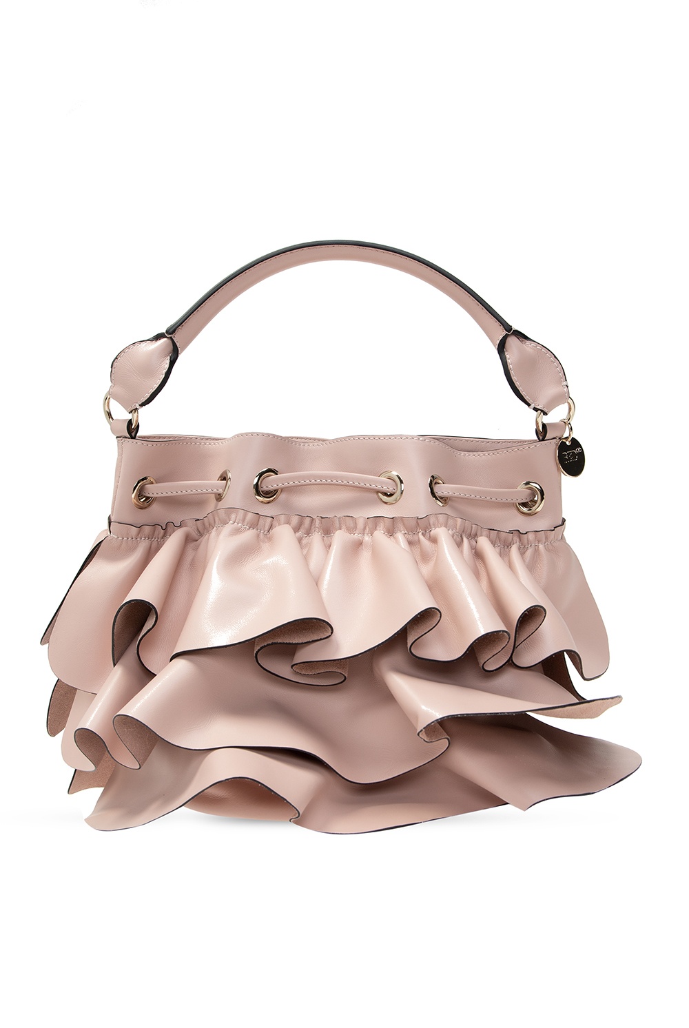 REDValentino ROCK RUFFLES XL BUCKET BAG - Shoulder Bag for Women