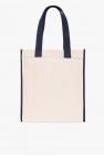 Bonpoint cream Canvas bag with logo