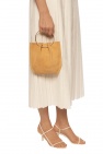 The Row beige 'TR1' Suede handbag