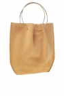 The Row beige 'TR1' Suede handbag