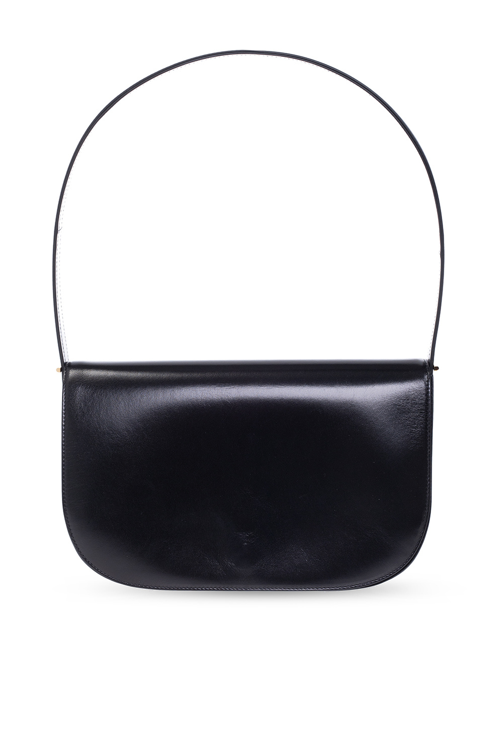 The Row, Marion black leather shoulder bag black